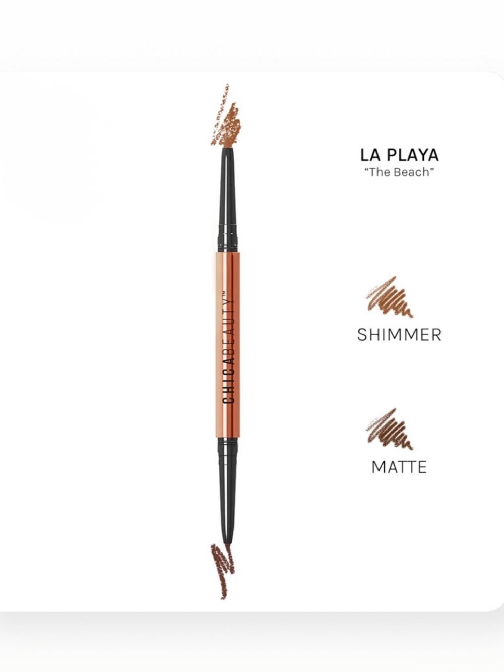 Chica Beauty- Duo Gel Eyeliners (Shimmer + Matte)